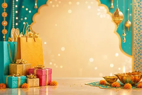 RCS Messaging Preview showing a Diwali festive image inside an SMSTAKE business chat